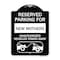Signmission Reserved Parking for New Mothers Unauthorized Vehicles Towed Away Alum, 24" x 18", BW-1824-23089 A-DES-BW-1824-23089 - alternate 1